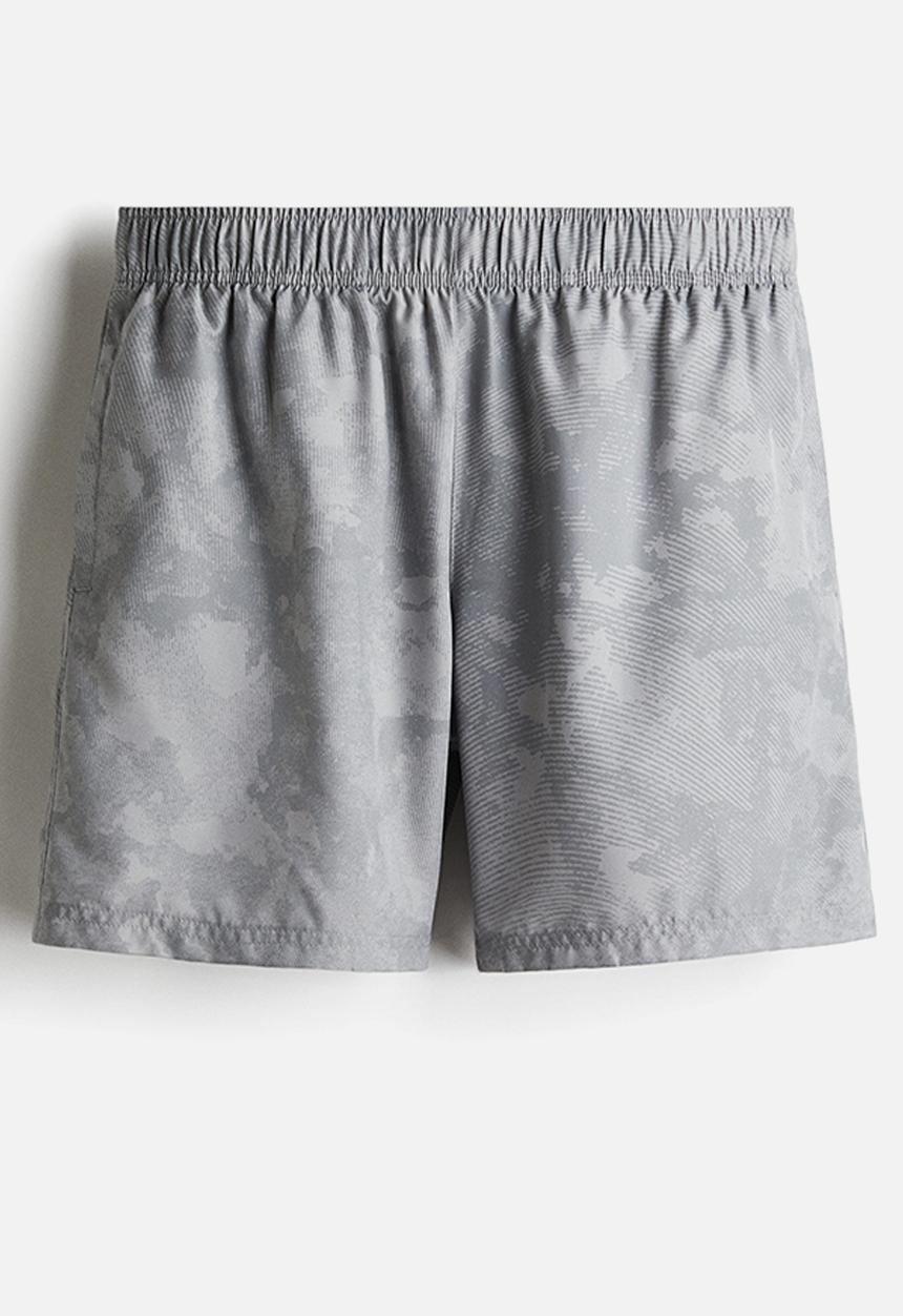 H&M - Mid-length sports shorts with drymove™ - grey patterned