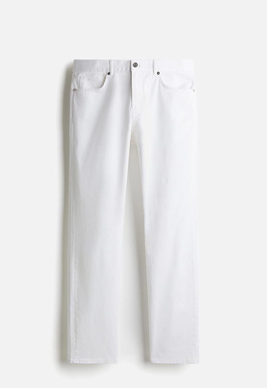 H&M - Slim fit 5-pocket trousers - white