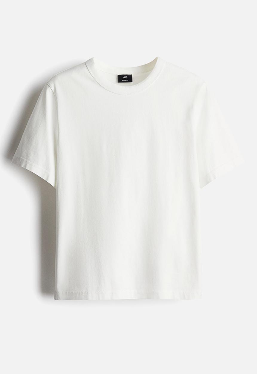 H&M - Regular fit T-shirt - white