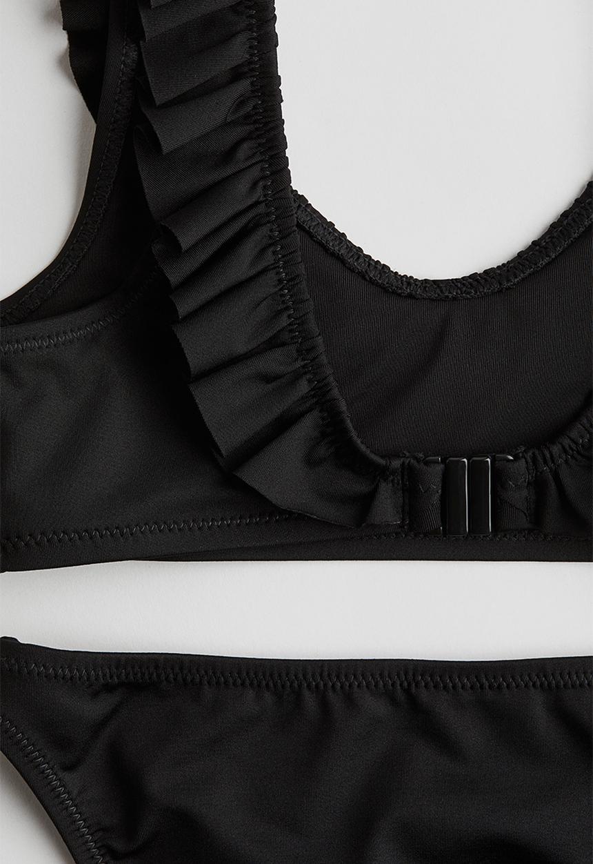 H&M - Frill-trimmed bikini - black
