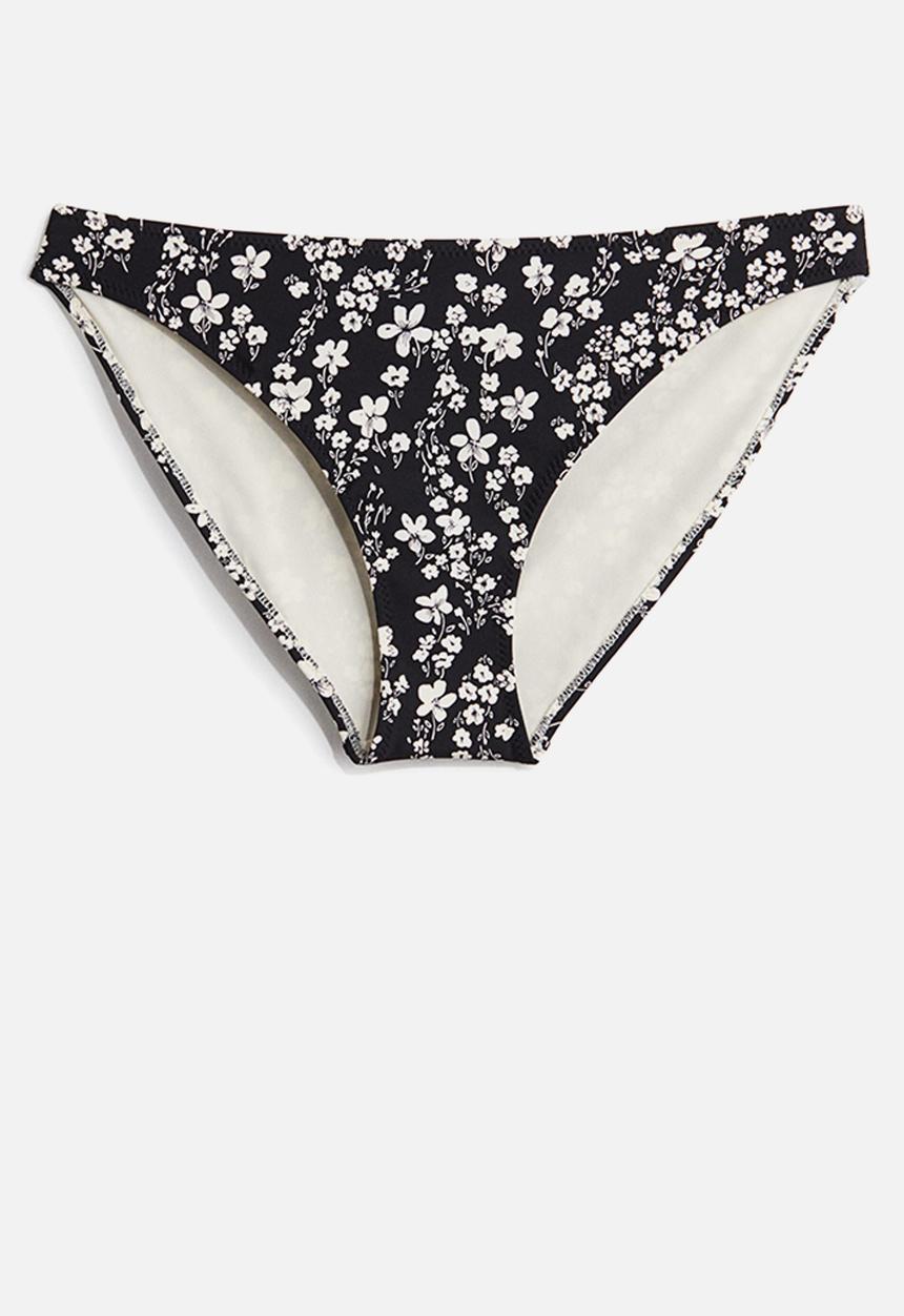 H&M - Bikini bottoms - black floral 
