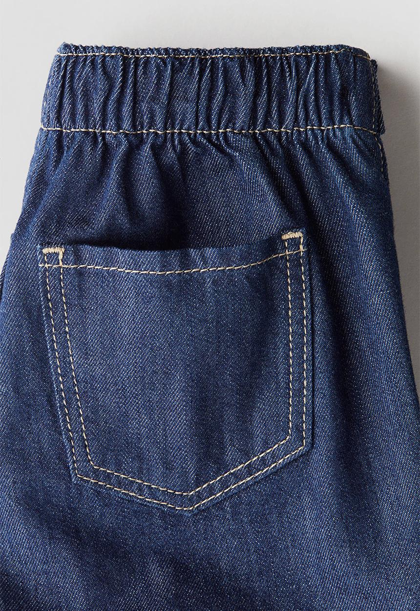 H&M - Cotton denim skort - dark denim blue
