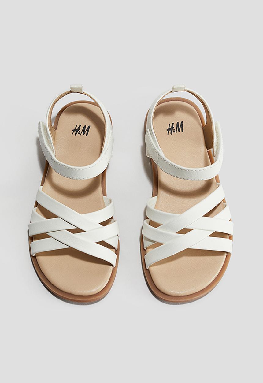 H&M - Strappy sandals - white