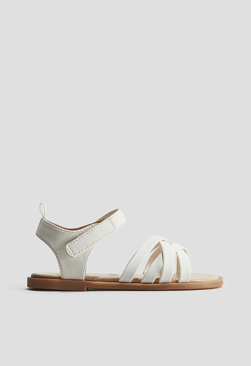 H&M - Strappy sandals - white