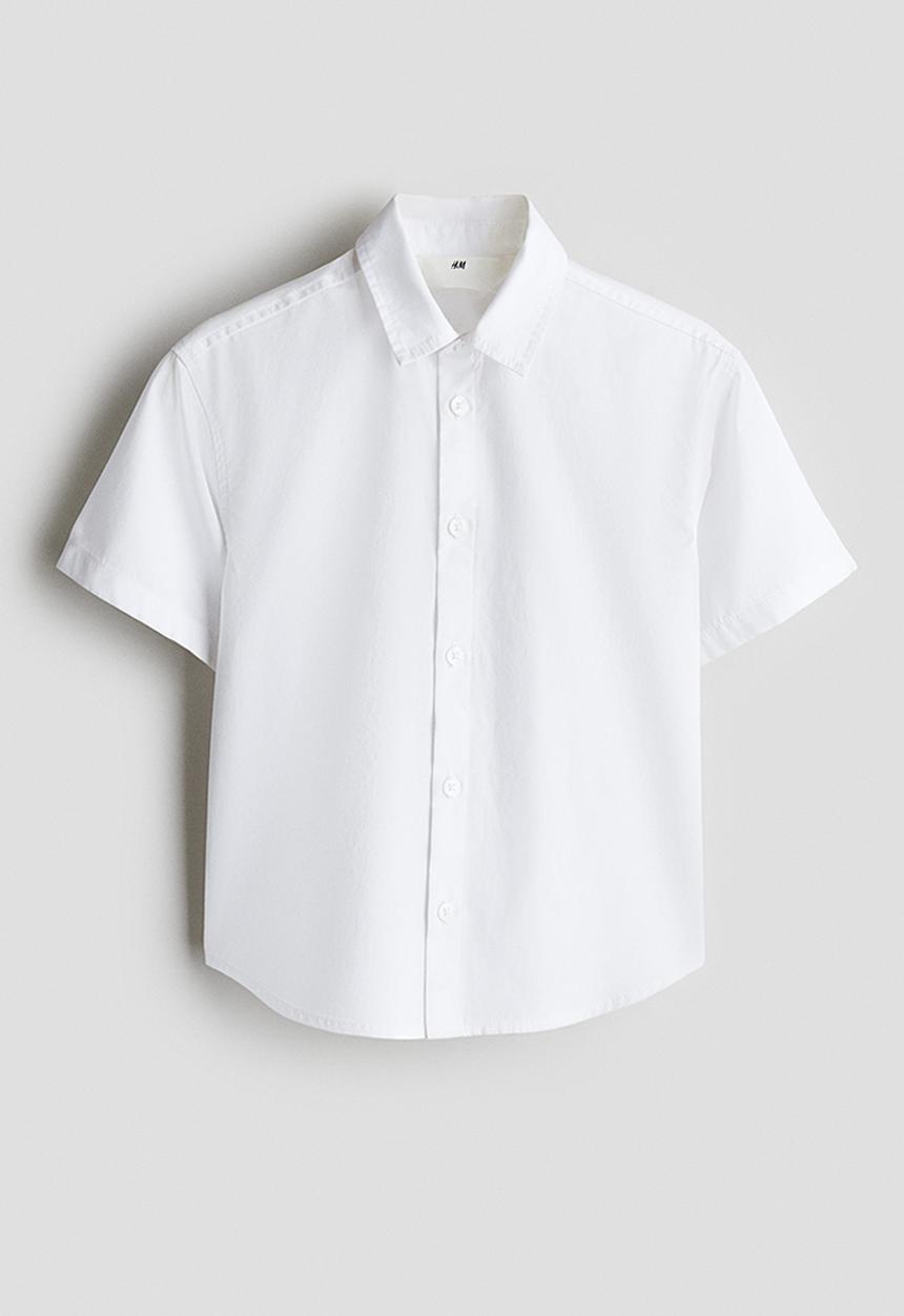 H&M - Cotton poplin shirt - white