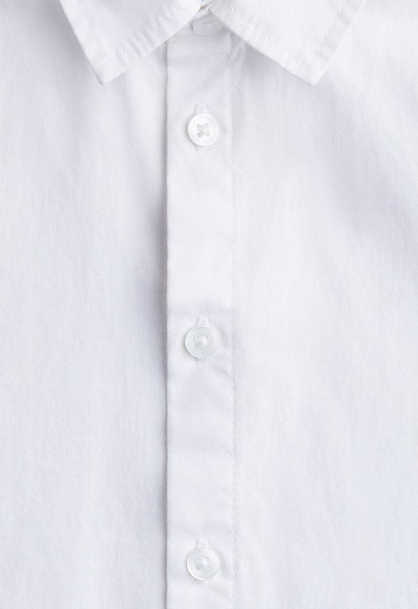 H&M - Cotton poplin shirt - white