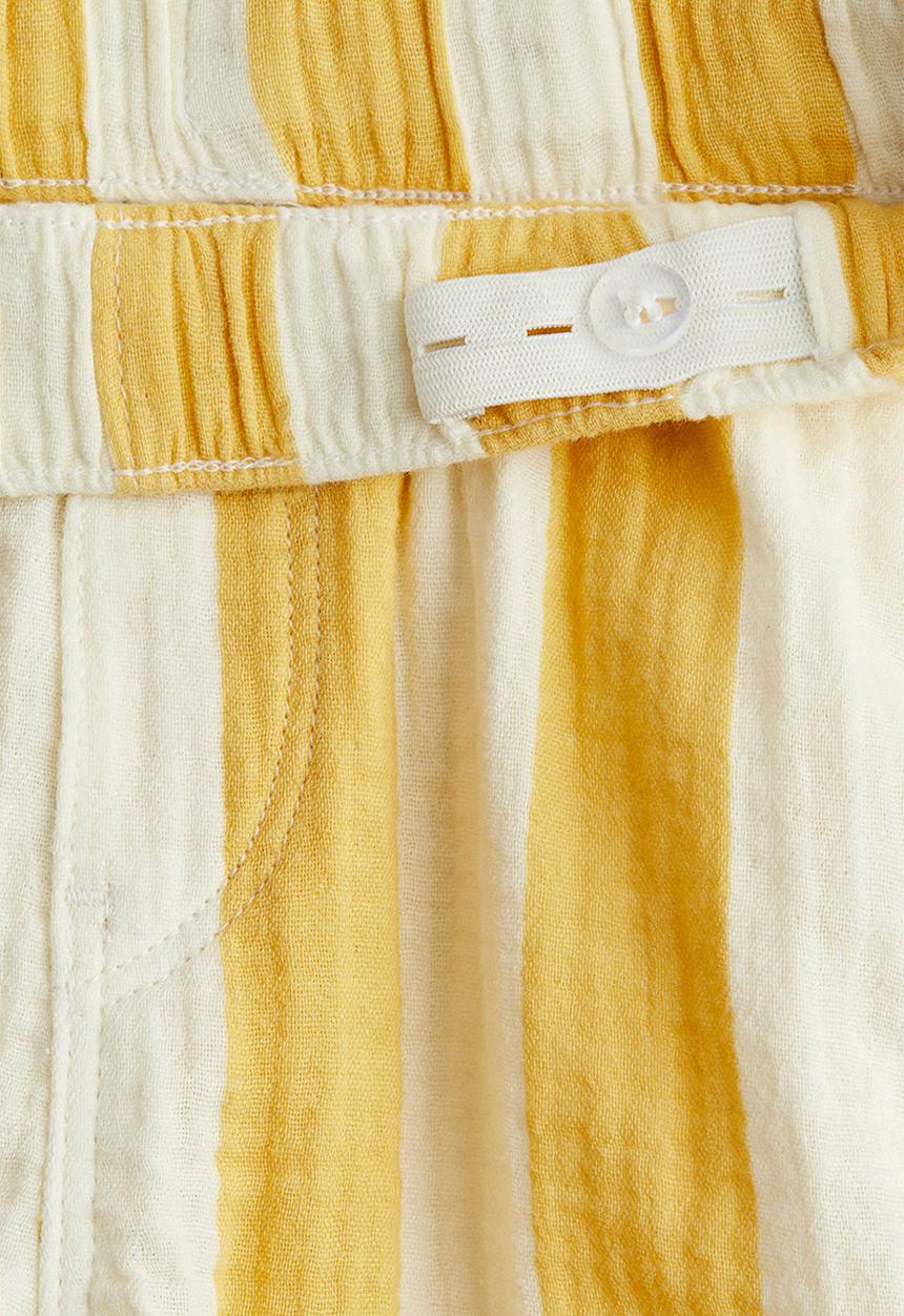 H&M - Muslin shorts - yellow/striped