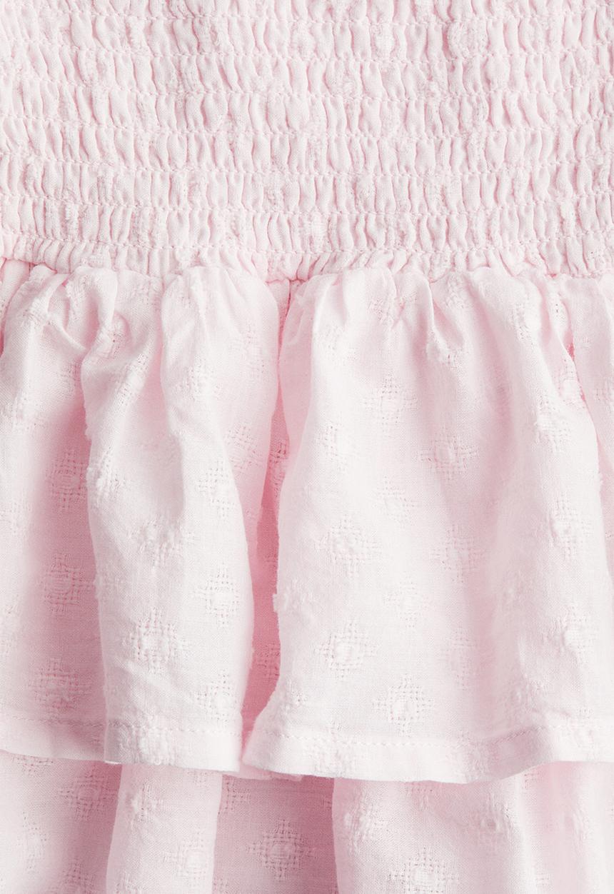 H&M - Smocked skirt - light pink