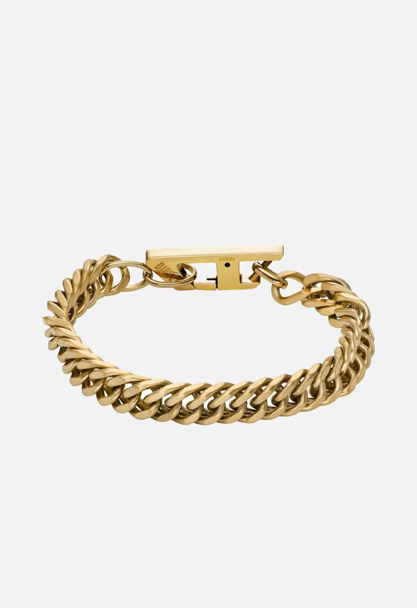 Diesel  - D Logo Bracelet-Gold