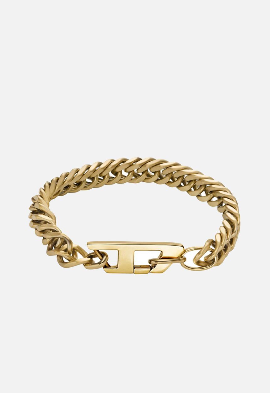 Diesel  - D Logo Bracelet-Gold