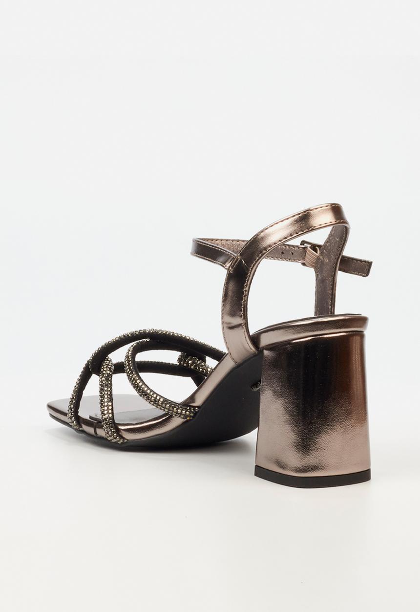 Butterfly Feet - Raine 1 Open Toe Ankle Strap - Grey