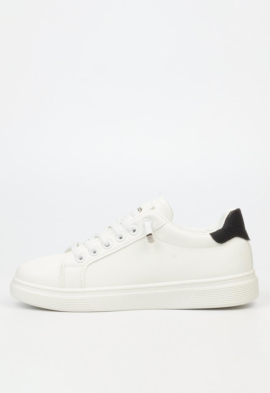 Viabeach - Lipton 2 Casual Low-top Elastic Laces Glitter Sneaker - white & black
