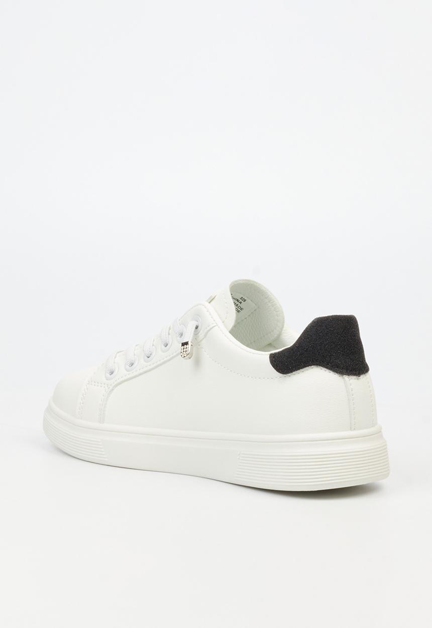 Viabeach - Lipton 2 Casual Low-top Elastic Laces Glitter Sneaker - white & black
