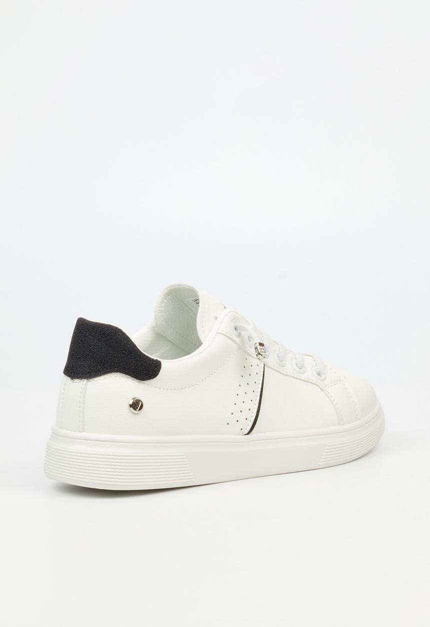 Viabeach - Lipton 2 Casual Low-top Elastic Laces Glitter Sneaker - white & black