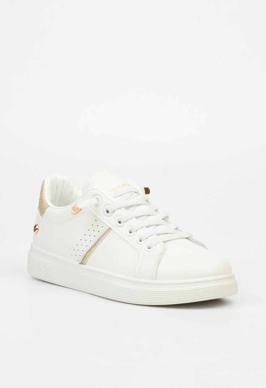 Viabeach - Lipton 2 Casual Low-top Elastic Laces Glitter Sneaker - white & gold