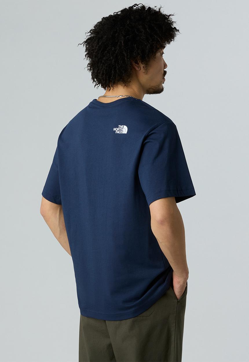 The North Face - Mountain Logo Relaxed Pocket Tee - Summit Navy (8K2)