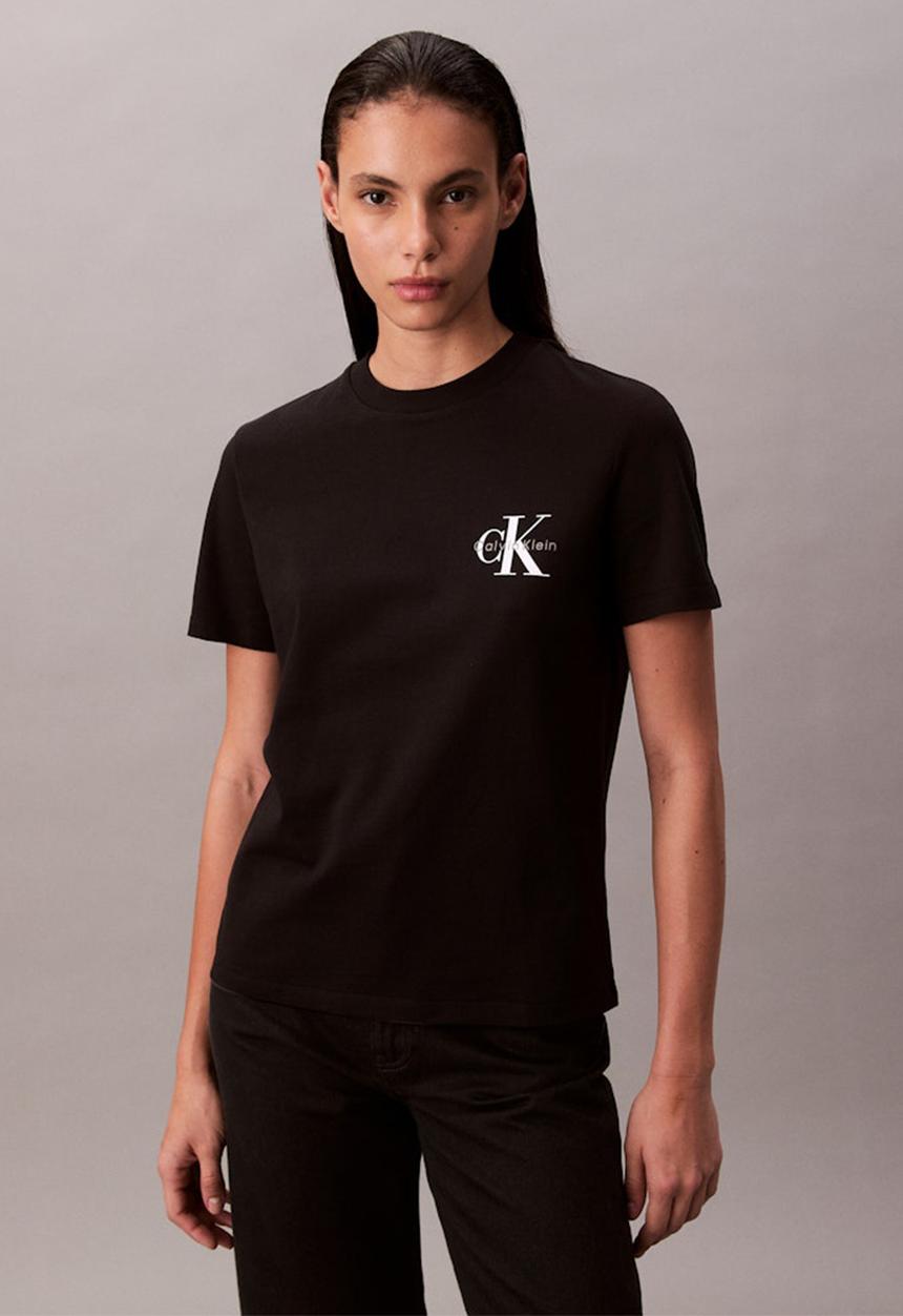 Calvin Klein - A- logo cn 2 pack tee - black
