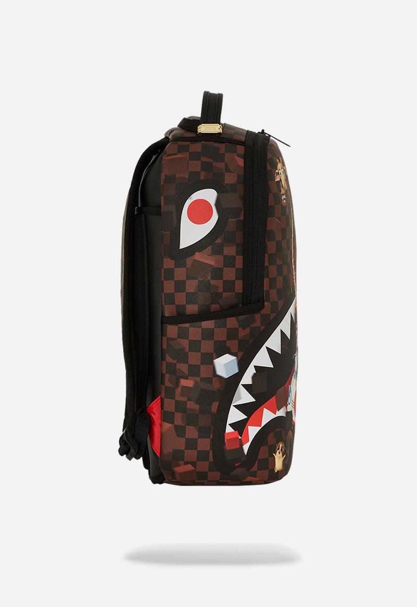 Sprayground - Madagascar checker smash dlxsv backpack - brown
