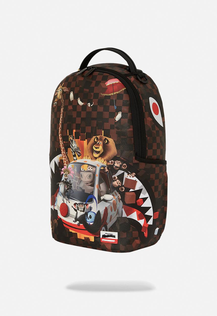 Sprayground - Madagascar checker smash dlxsv backpack - brown