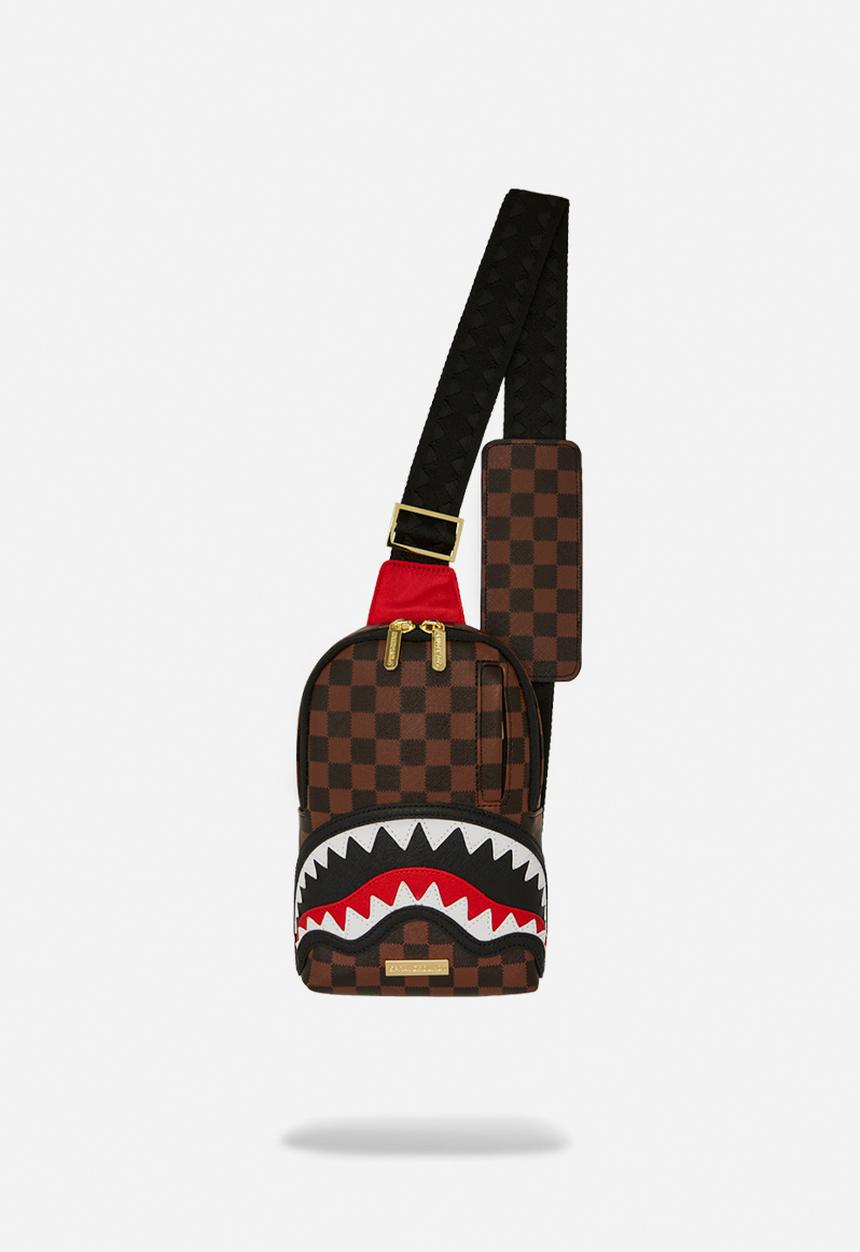 Sprayground - Sawtooth Sharks In Paris One Strap Sling - Brown