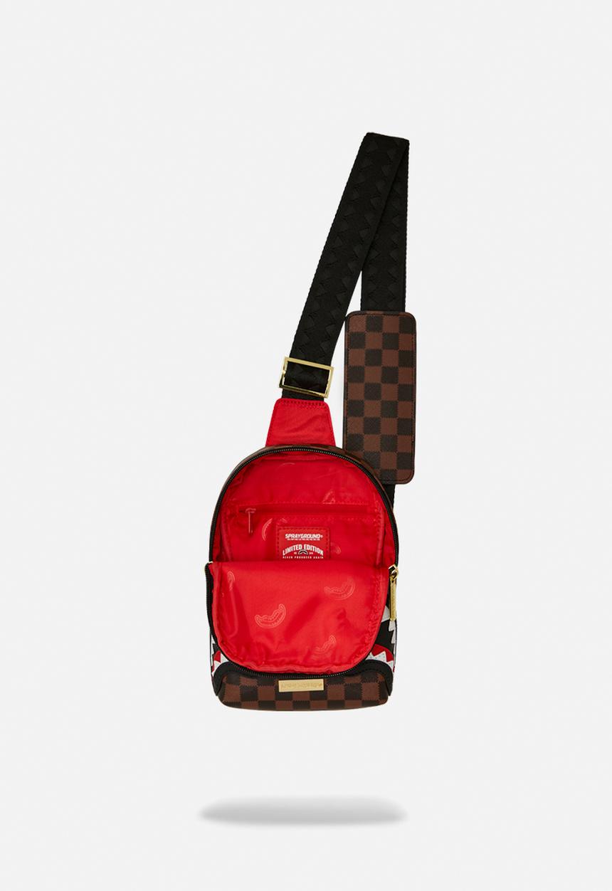 Sprayground - Sawtooth Sharks In Paris One Strap Sling - Brown