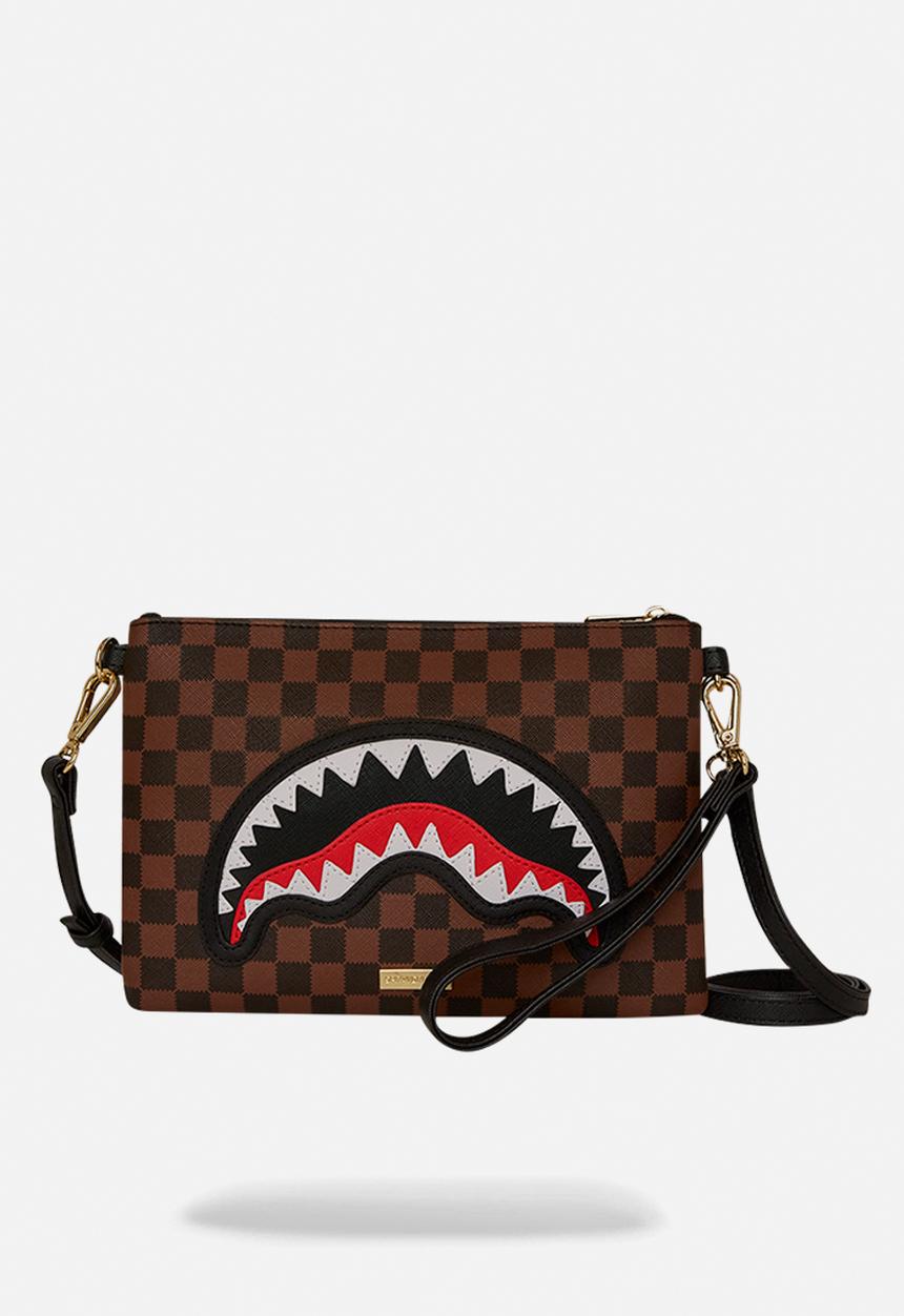 Sprayground - Sawtooth Sharks In Paris Crossover Clutch - Brown