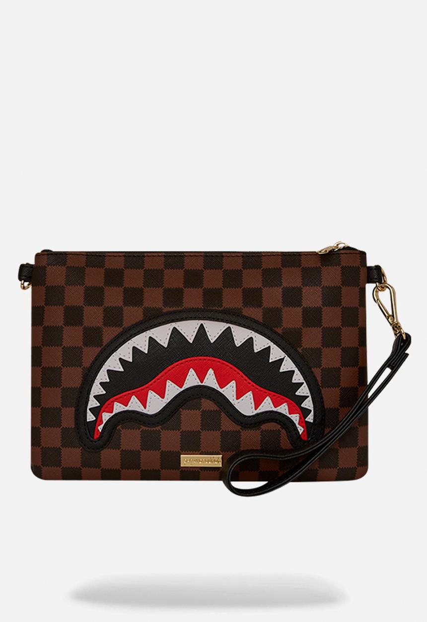 Sprayground - Sawtooth Sharks In Paris Crossover Clutch - Brown