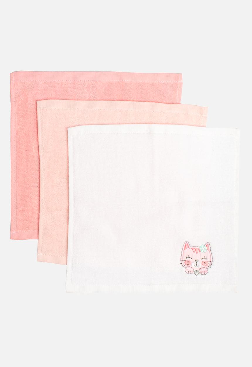 Character Group - 3PK Cats Face Cloth