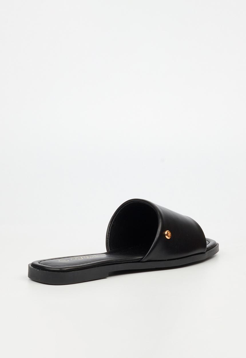 Miss Black - Cream 1 flat sandal - black