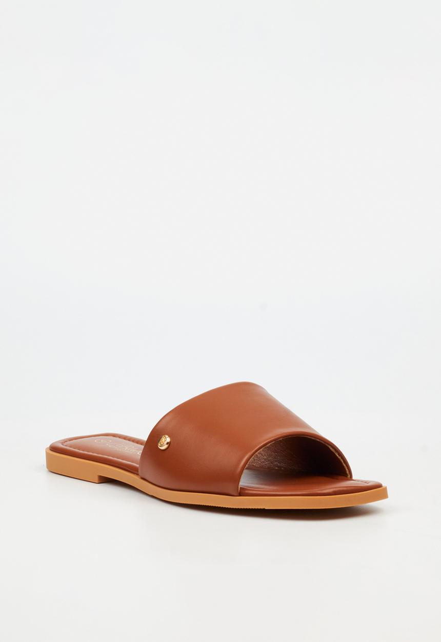 Miss Black - Cream 1 flat sandal - tan