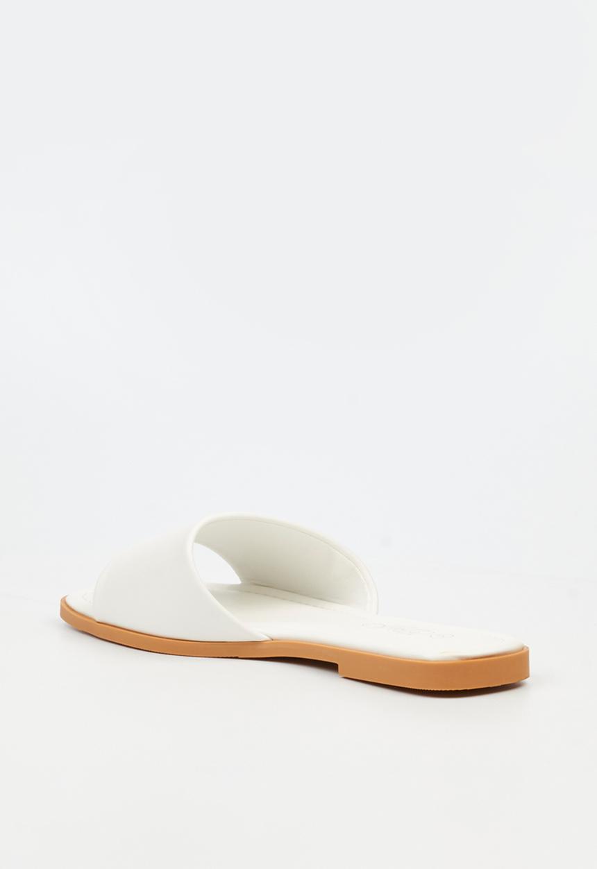 Miss Black - Cream 1 flat sandal - white