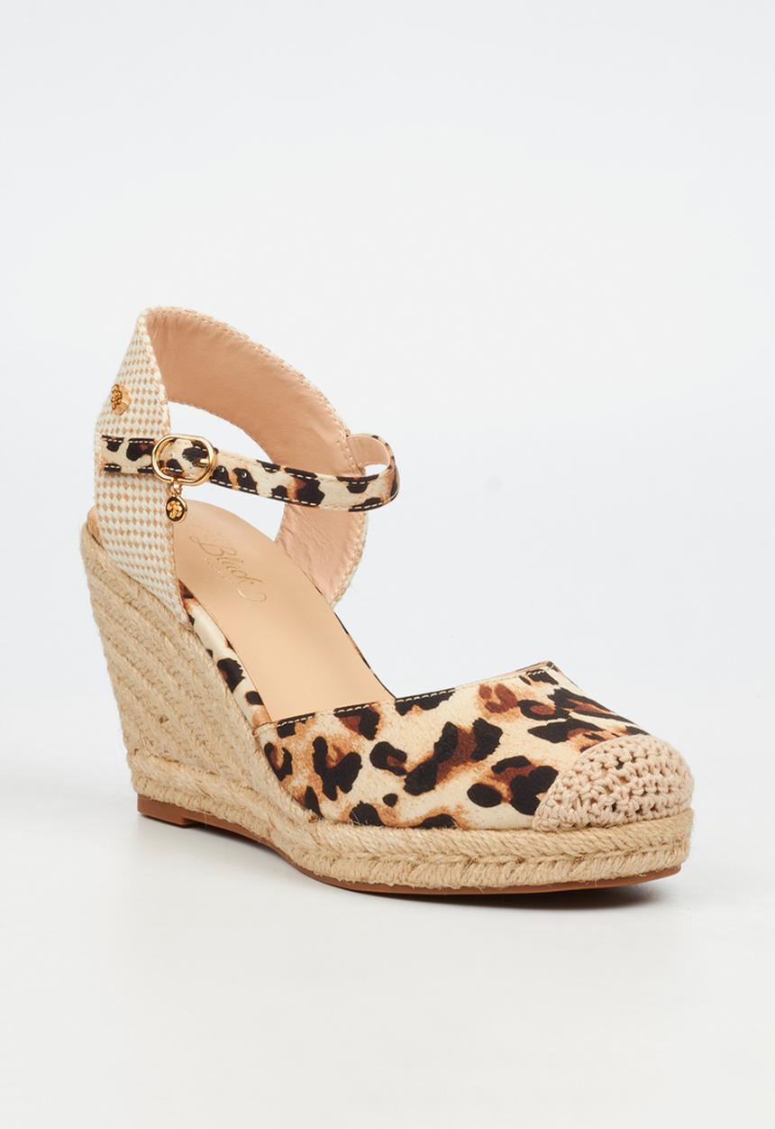 Miss Black - Jojo 13 rope wedge - leopard
