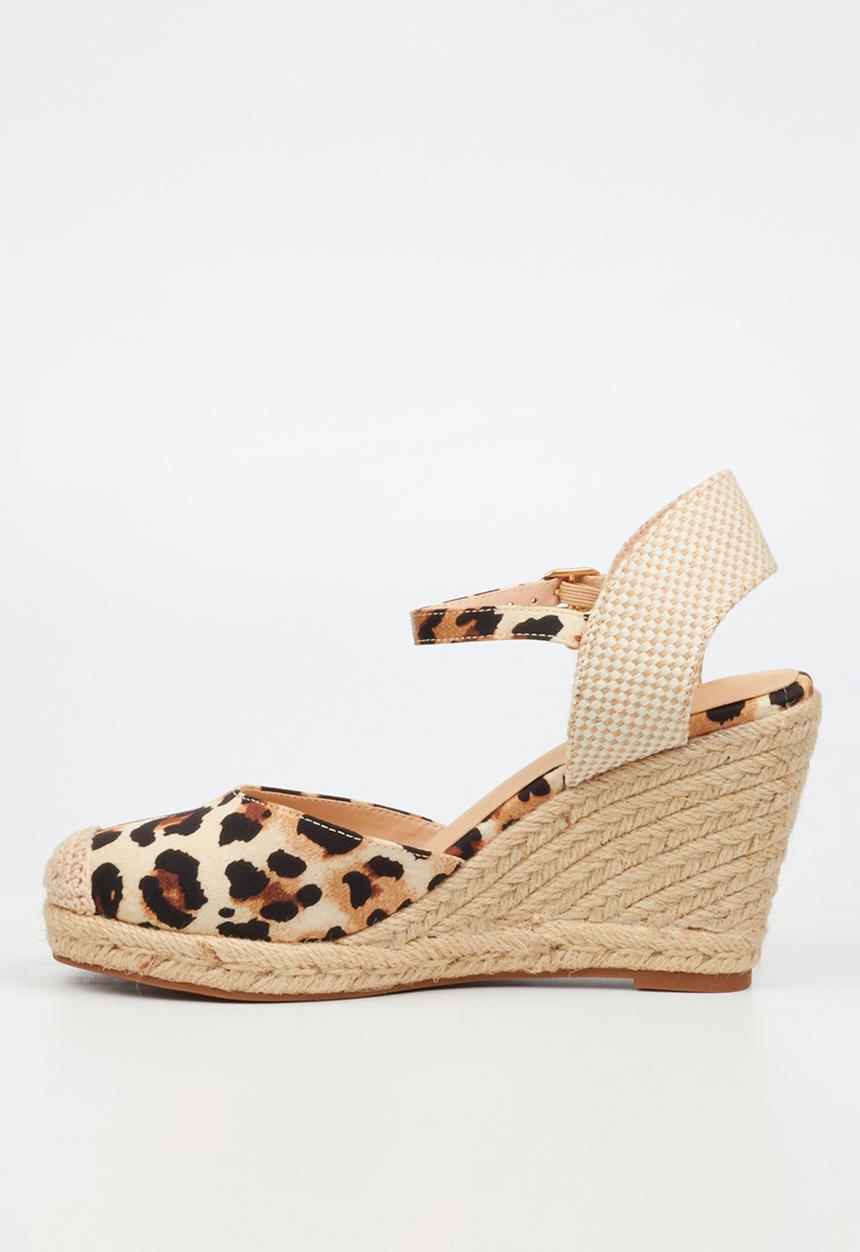 Miss Black - Jojo 13 rope wedge - leopard