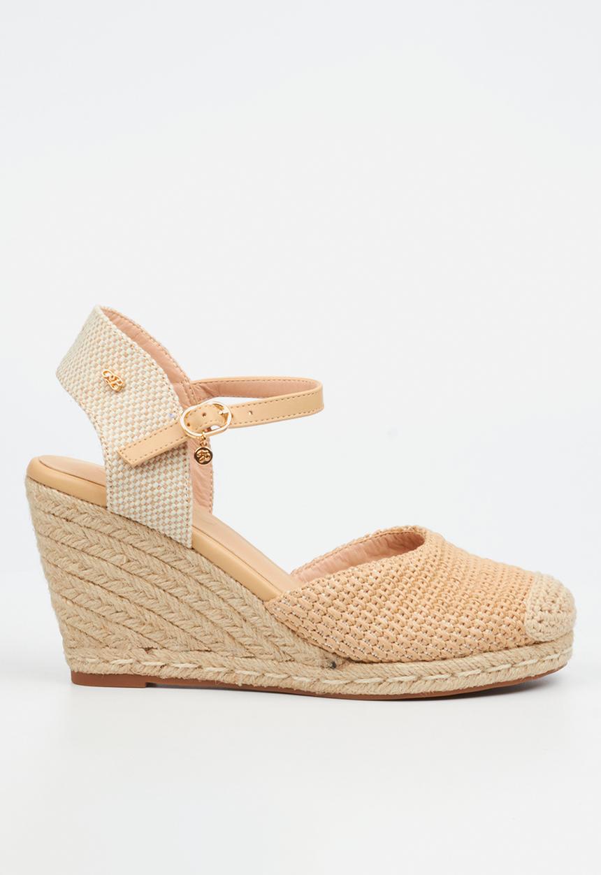 Miss Black - Jojo 13 raffia rope wedge - natural