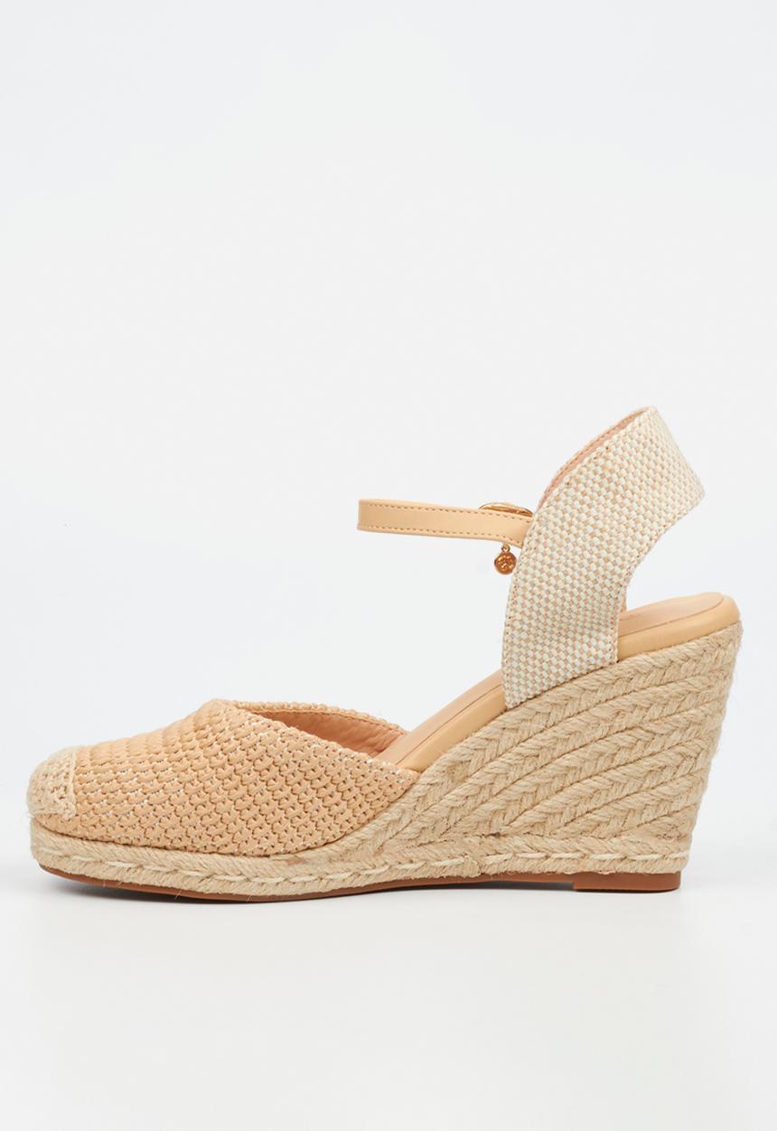 Miss Black - Jojo 13 raffia rope wedge - natural