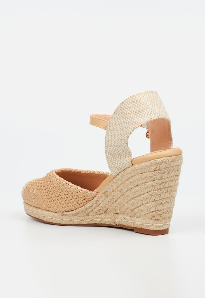 Miss Black - Jojo 13 raffia rope wedge - natural