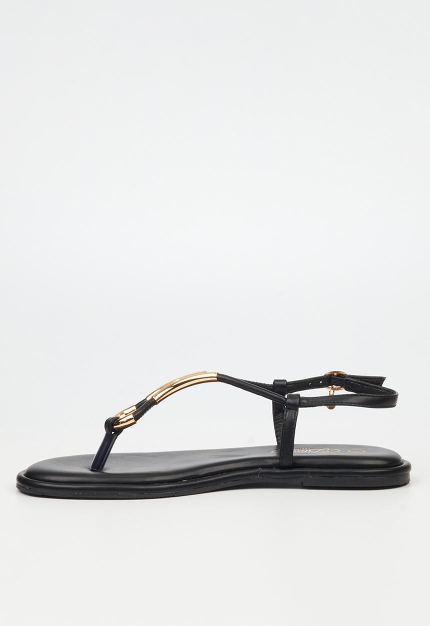 Miss Black - Kali 3 flat sandal - black