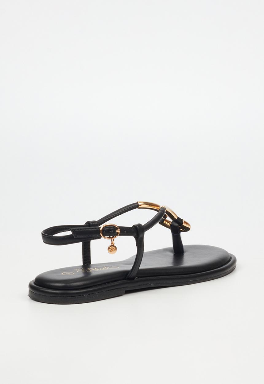 Miss Black - Kali 3 flat sandal - black