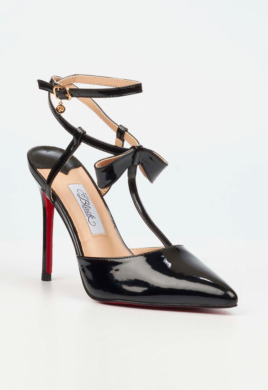Miss Black - Lola 59 front bow court heel - black