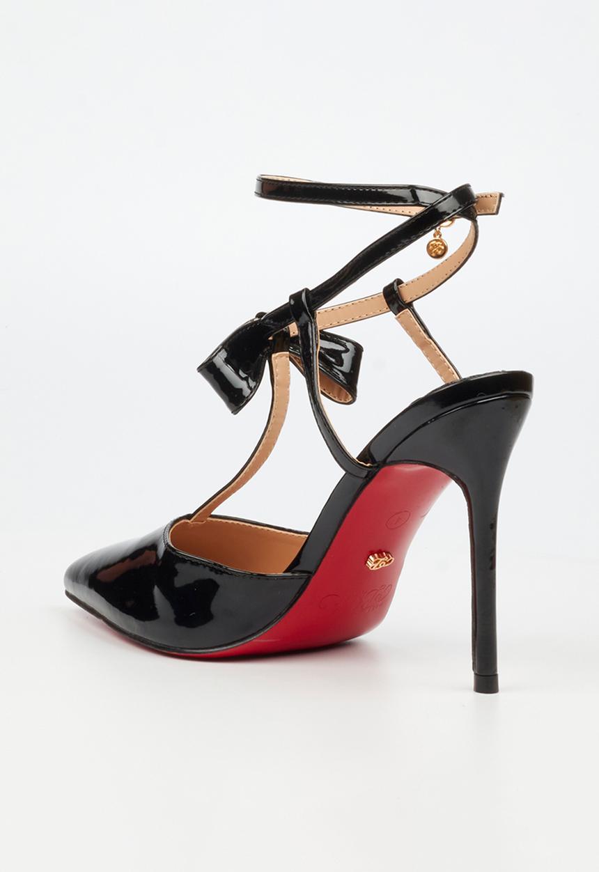 Miss Black - Lola 59 front bow court heel - black