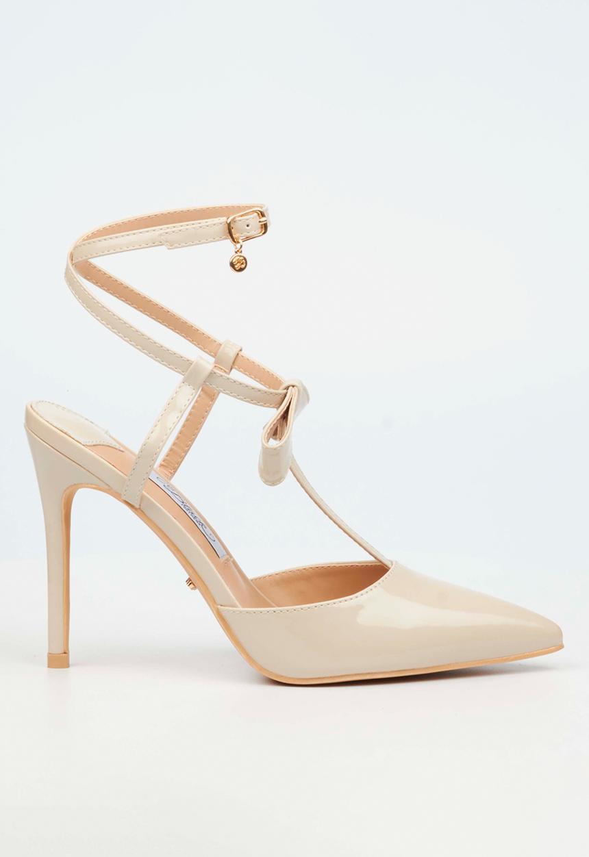 Miss Black - Lola 59 front bow court heel - neutral 