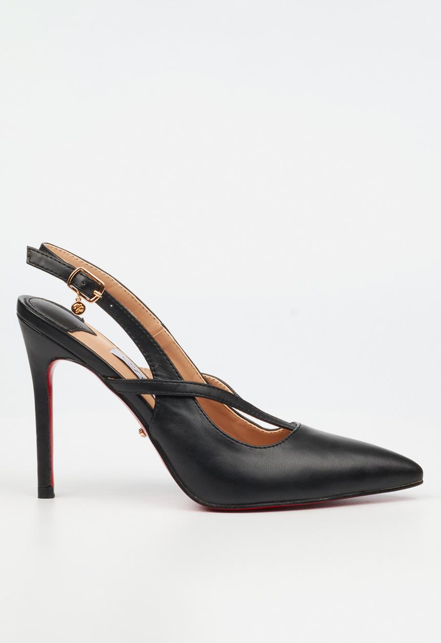 Miss Black - Lola 60 slingback court heel - black
