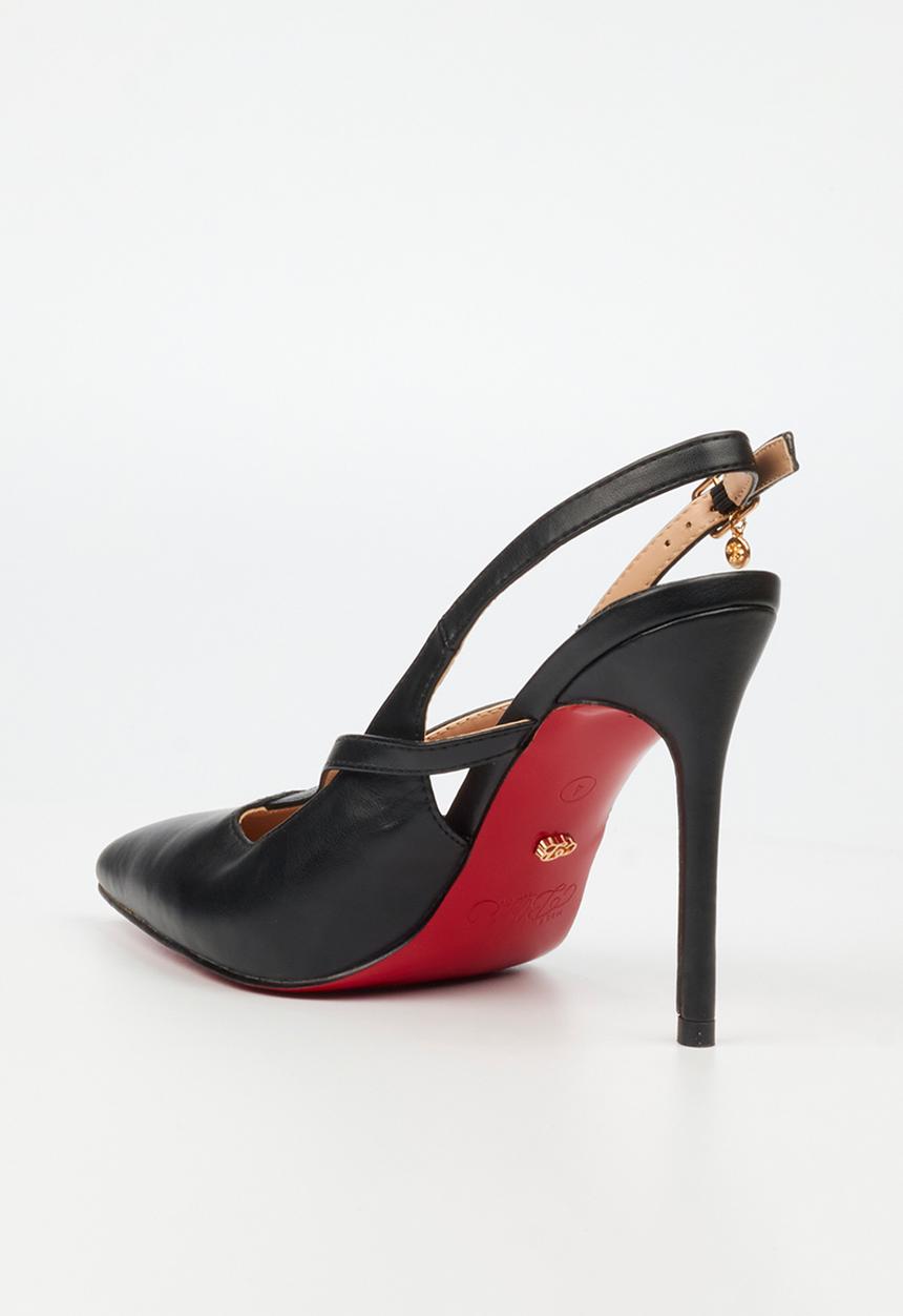 Miss Black - Lola 60 slingback court heel - black