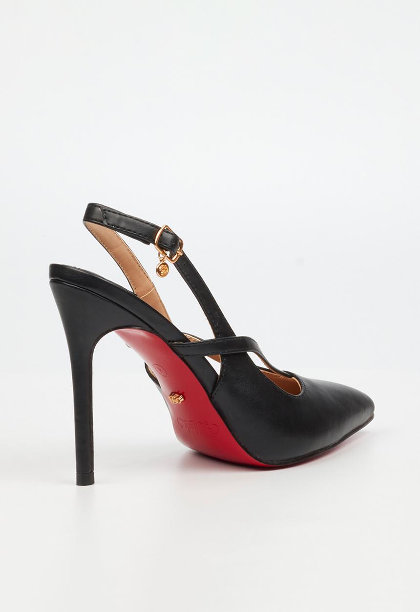 Miss Black - Lola 60 slingback court heel - black