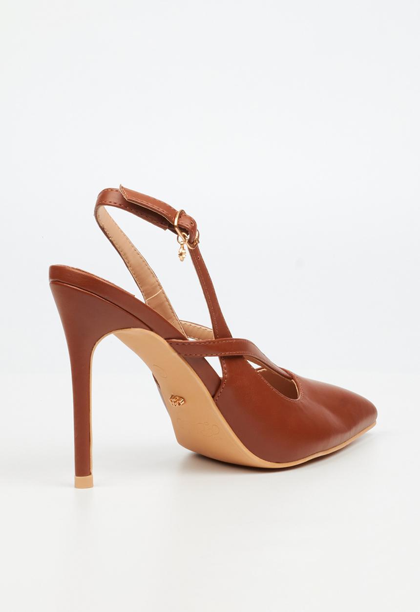 Miss Black - Lola 60 slingback court heel - tan