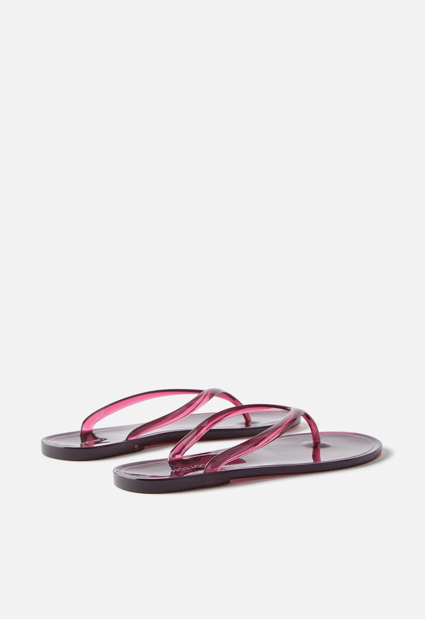 Cotton On - Blake jelly flip - deep cherry