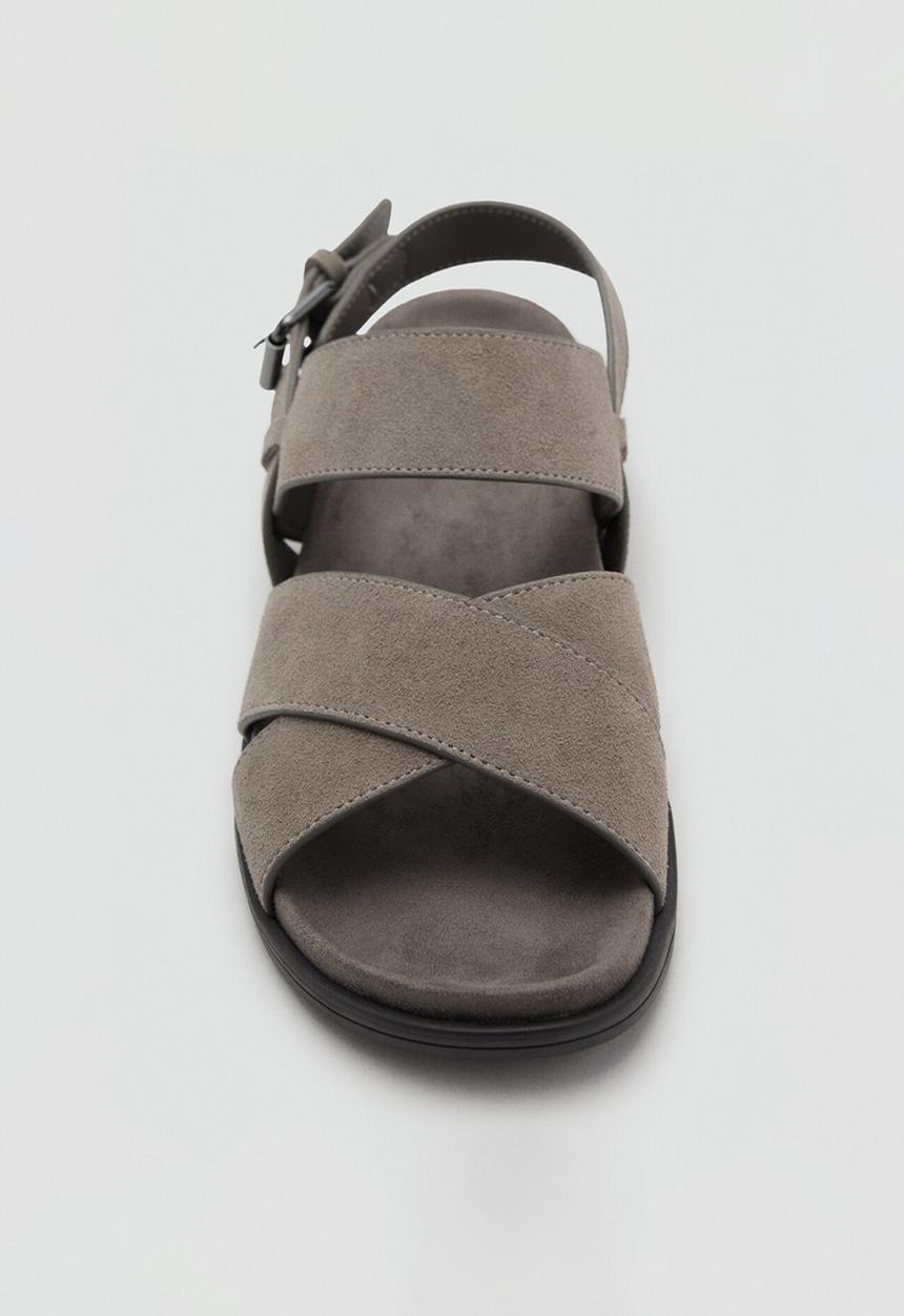 MANGO - Sandalia biosuede - Light Pastel Brown