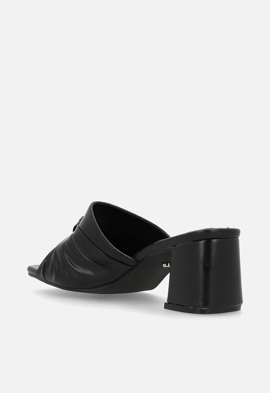 Miss Black - Nolwazi 1 block heel mule - black
