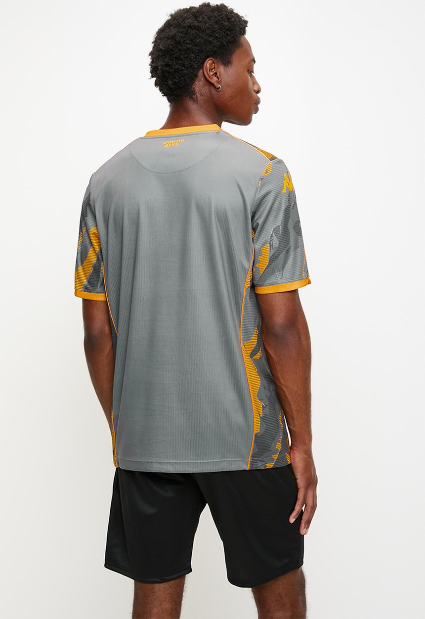 KAPPA - Kaizer Chiefs Kombat 2026 Am- Away Jsy - Grey & Yellow
