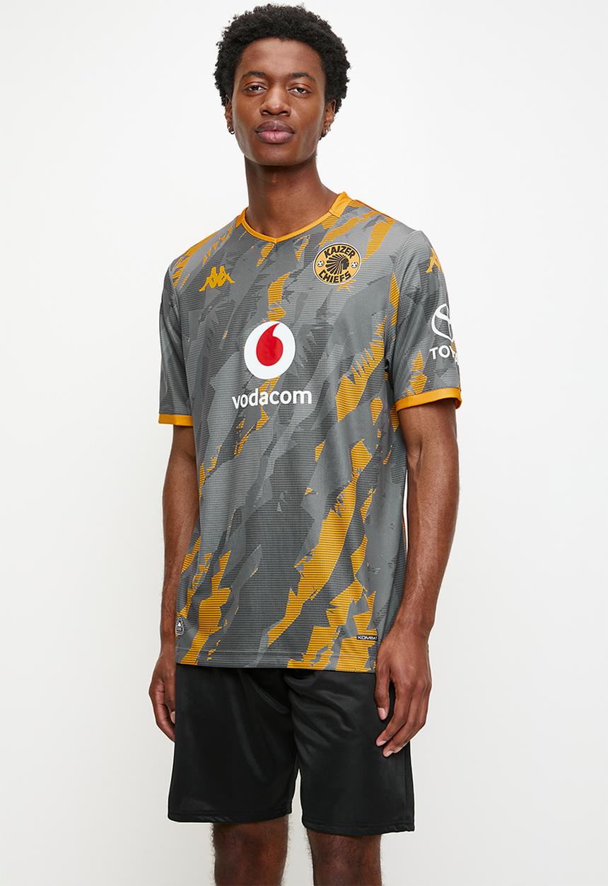 KAPPA - Kaizer Chiefs Kombat 2026 Am- Away Jsy - Grey & Yellow